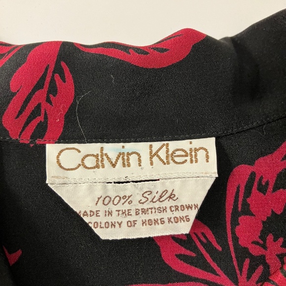 Vintage Calvin Klein Silk Blouse Size US 6 - Picture 5 of 7